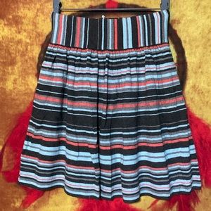SPARROW-women’s multicolored striped high waist mini skirt